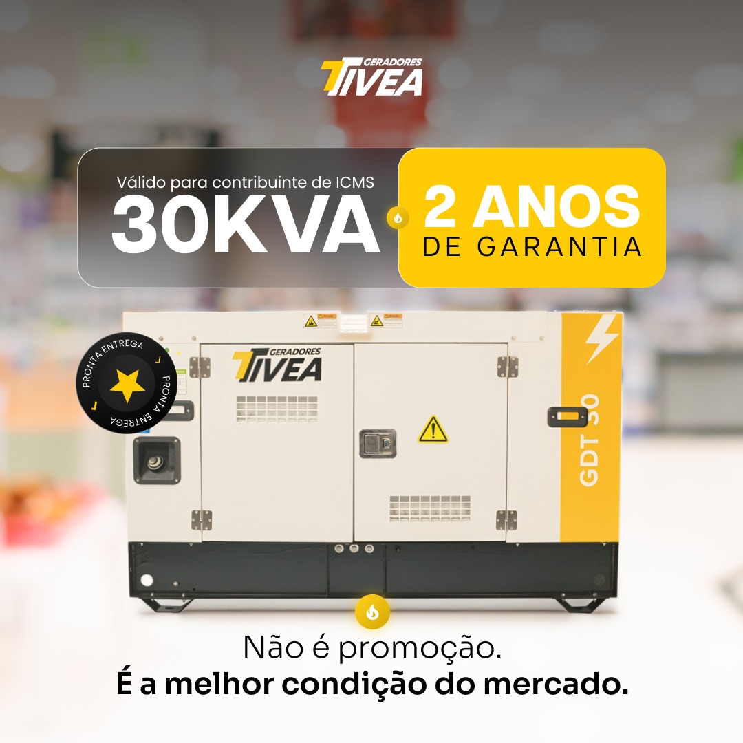 Gerador 30kVA TIVEA Garantia